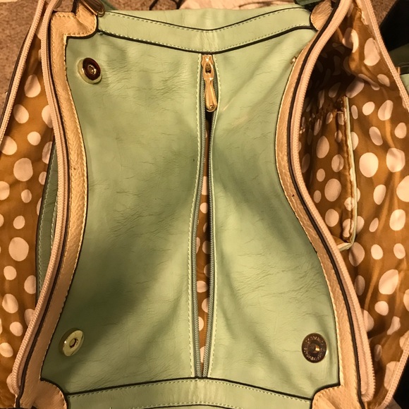 Mint and cream handbag. New. - Picture 3 of 4